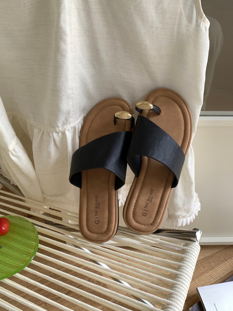 Beach Vacation Sandals Summer 2026 New Woven Toe-Loop Retro Soft Sole Women's Slippers - Image 4