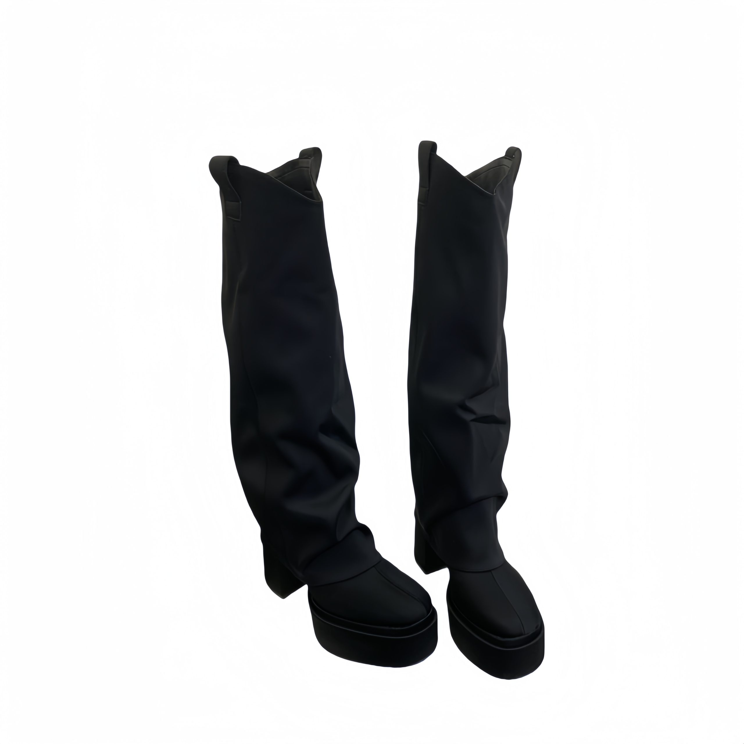 BUBUFLY Platform High-Top Boots for Women 2026 Fall Winter New Style Fashion Slim Tall Boots - Image 5
